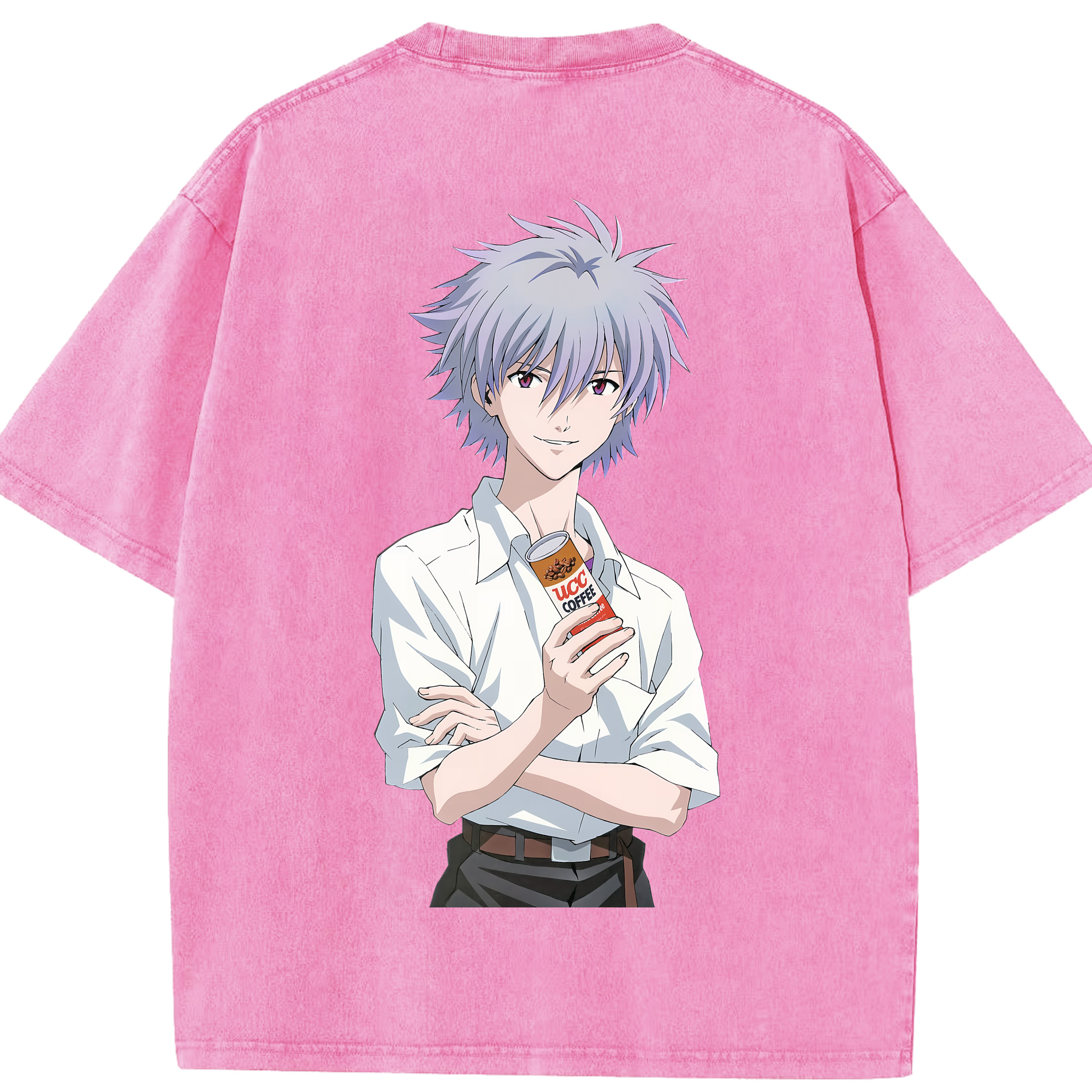 （画像用） EVA 新世紀エヴァンゲリオン 綿100% ヴィンテージ風 半袖Tシャツ（背面プリント）